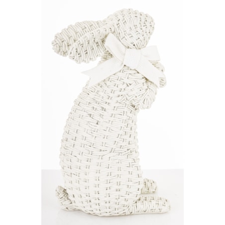 Dekoracja - figurka królika 27x11x16 cm AFICO biały