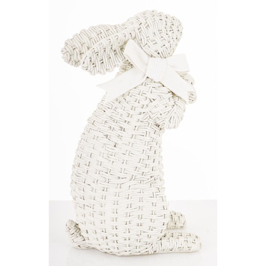 Dekoracja - figurka królika 27x11x16 cm AFICO biały