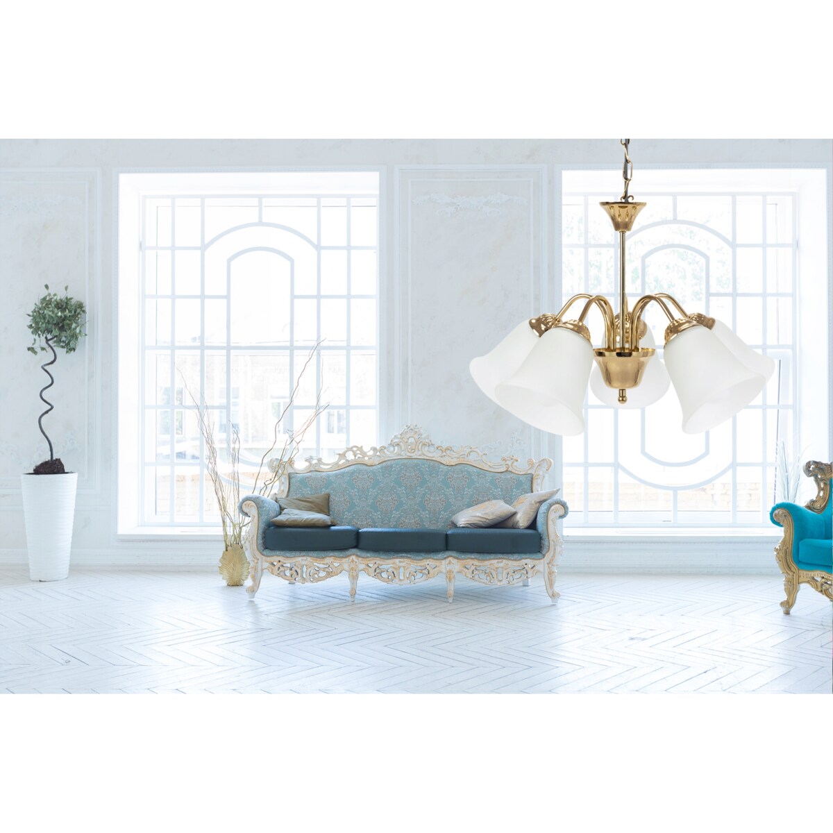 Lampa Wisząca Klasyczna Żyrandol Vintage Retro E27