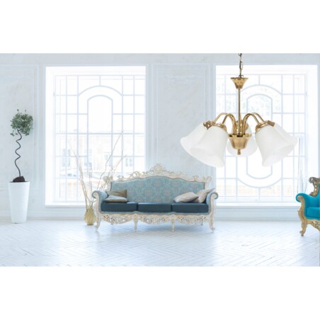 Lampa Wisząca Klasyczna Żyrandol Vintage Retro E27