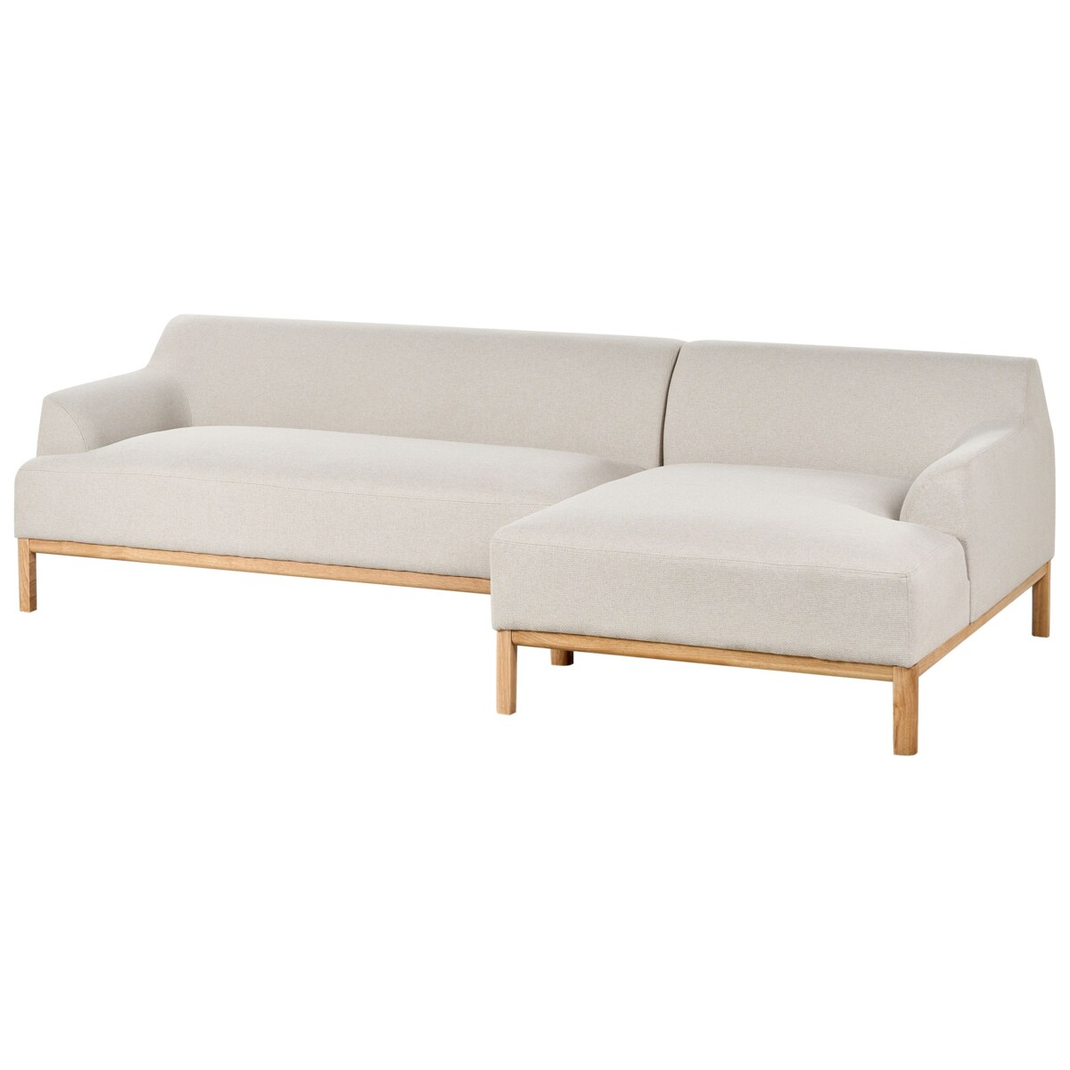 Sofa narożna lewostronna SOSJO Jasnobeżowy