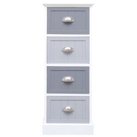 vidaXL Komoda, 35 x 30 x 90 cm, drewno paulownia