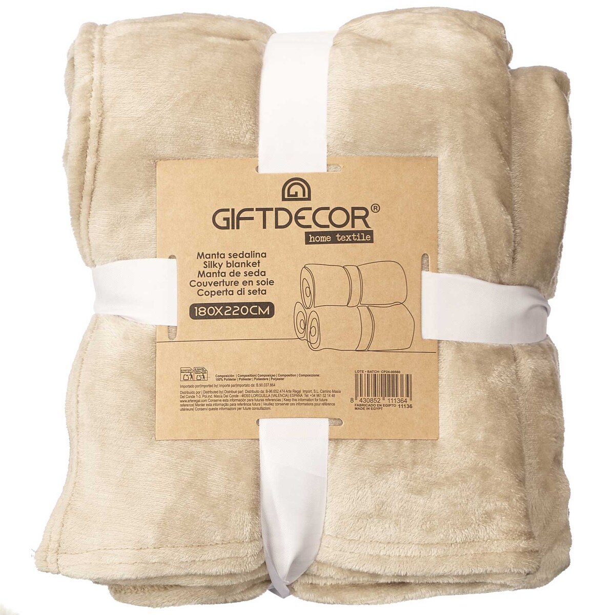 Koc pluszowy 180 x 220 cm