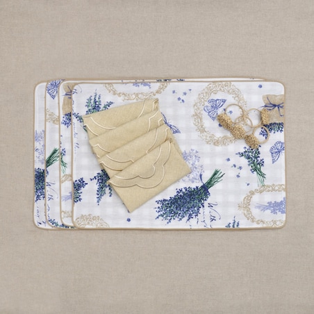 Obrus Lavender okrągły - Średnica ok. ⌀ 140 cm - idealny dla 4 osób