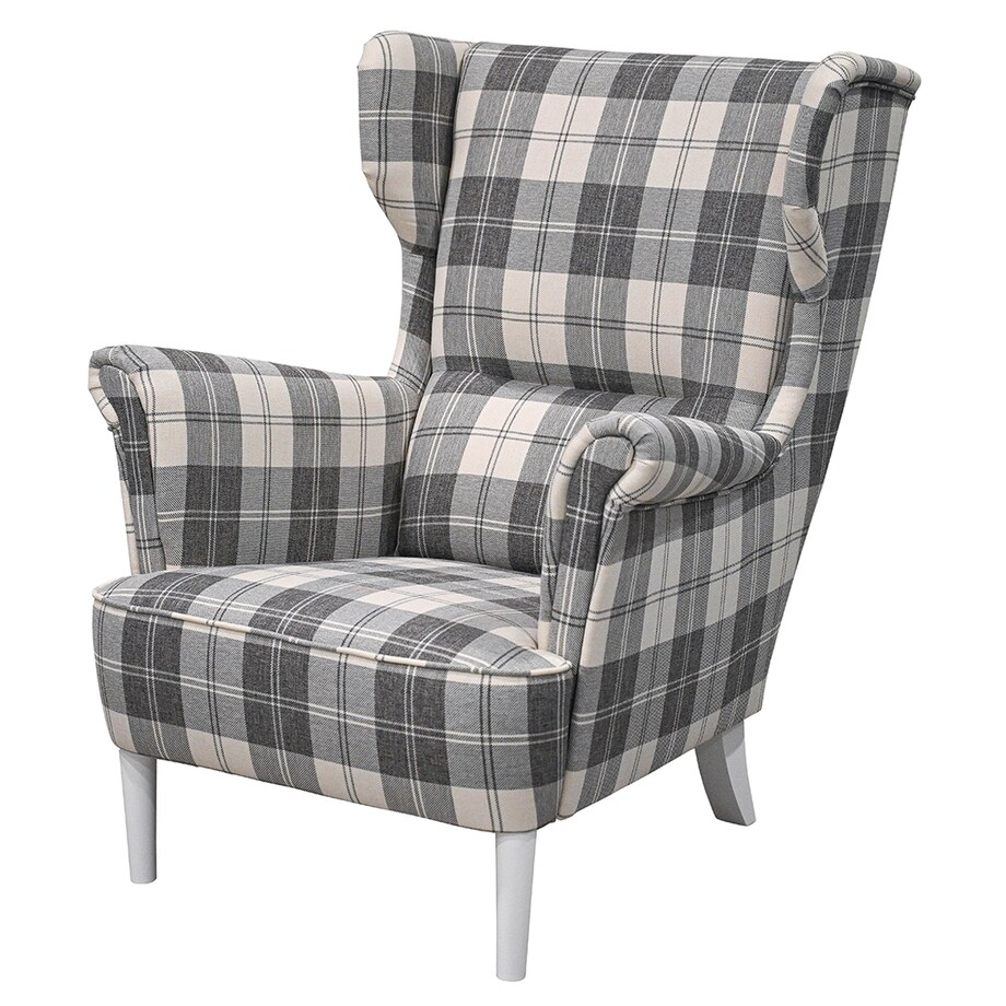 Fotel klasyczny Paul - krata - 82cm x 101cm x 93cm