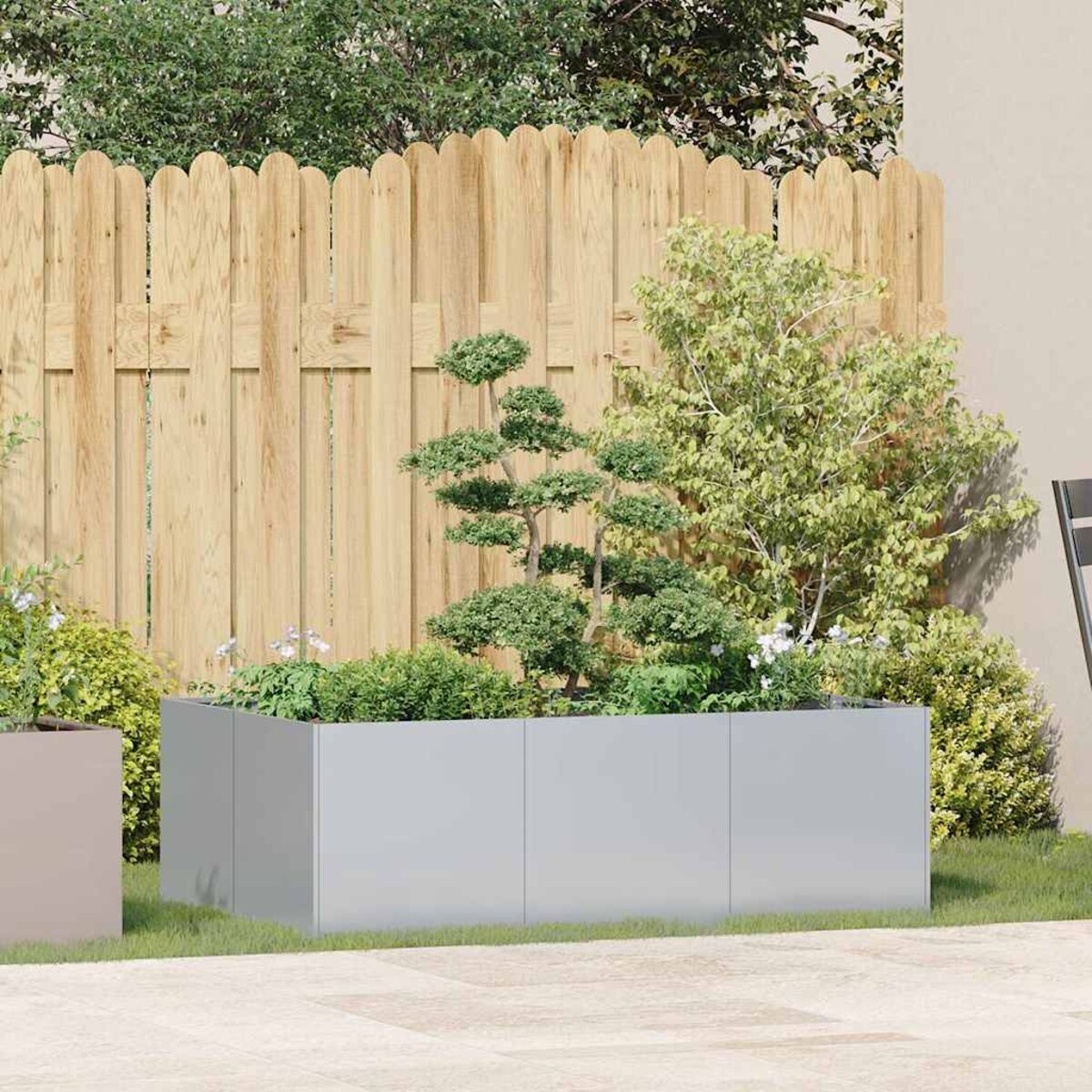 vidaXL Doniczka 120x80x40 cm Stal ocynkowana