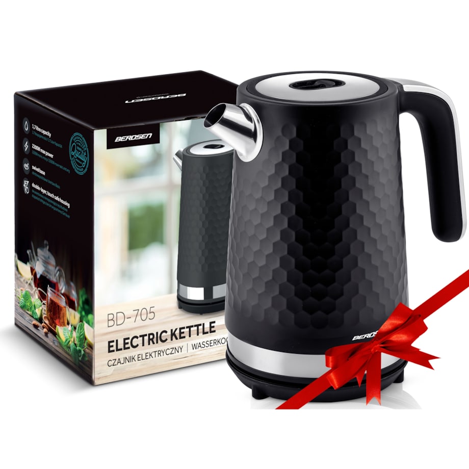 Czajnik elektryczny bezprzewodowy modny 1,7l Berdsen