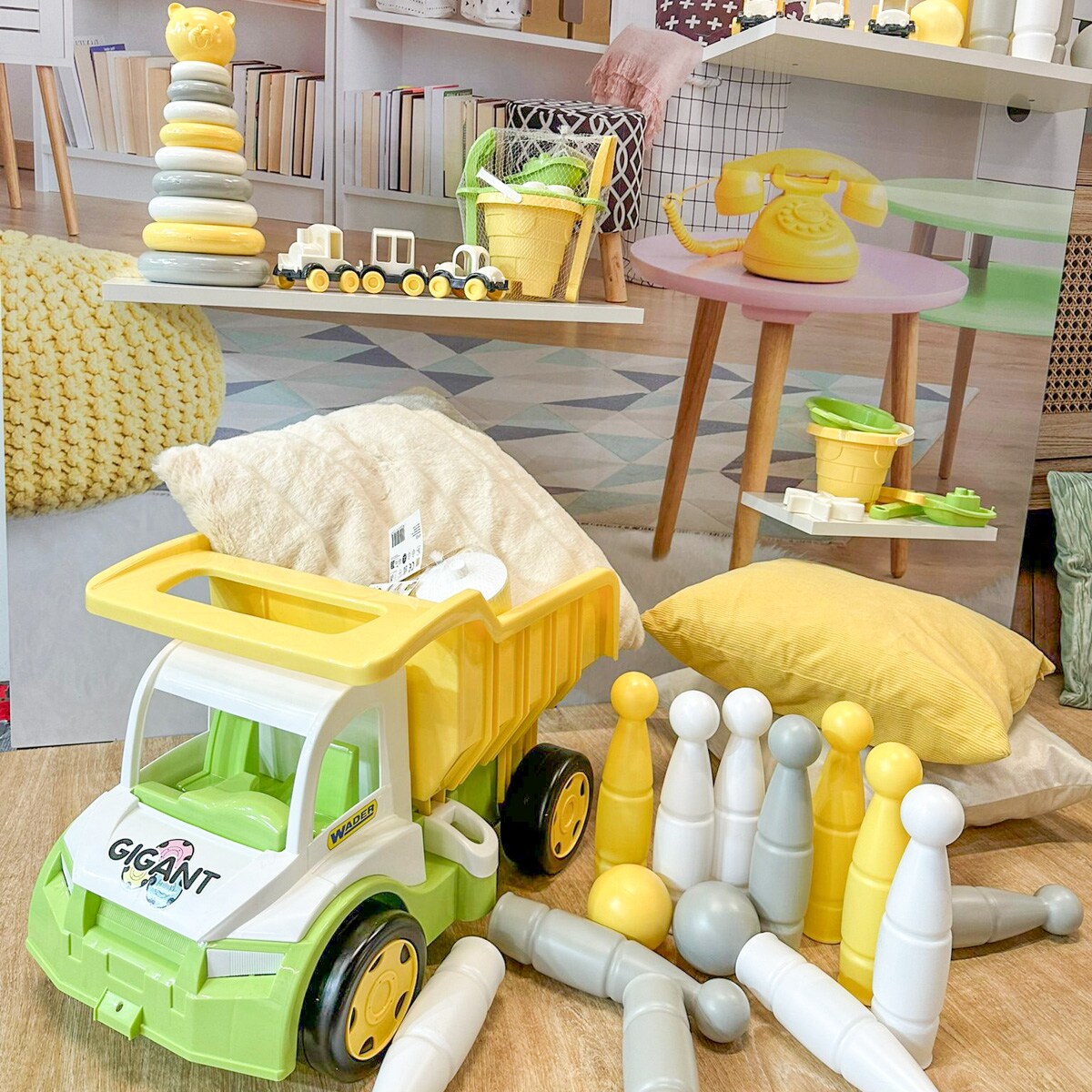 Słoneczny Poranek Zestaw do gry w kręgle 11 el.