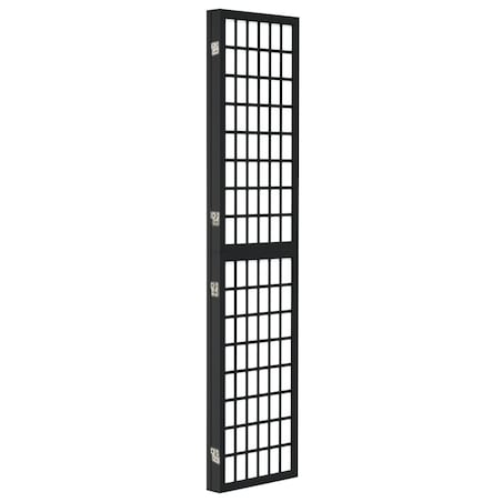 vidaXL Składany parawan 3-panelowy, styl japoński, 120x170 cm, czarny