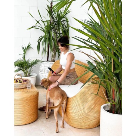 Sofa rattanowa Tegal jasna Monnarita