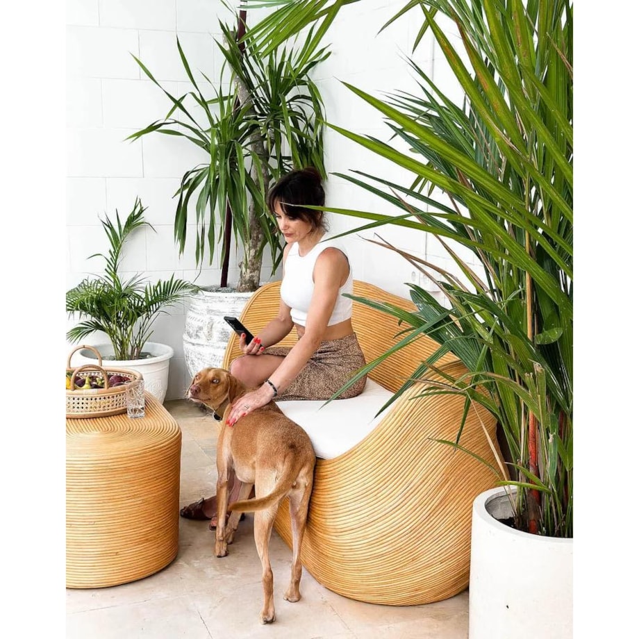 Sofa rattanowa Tegal jasna Monnarita
