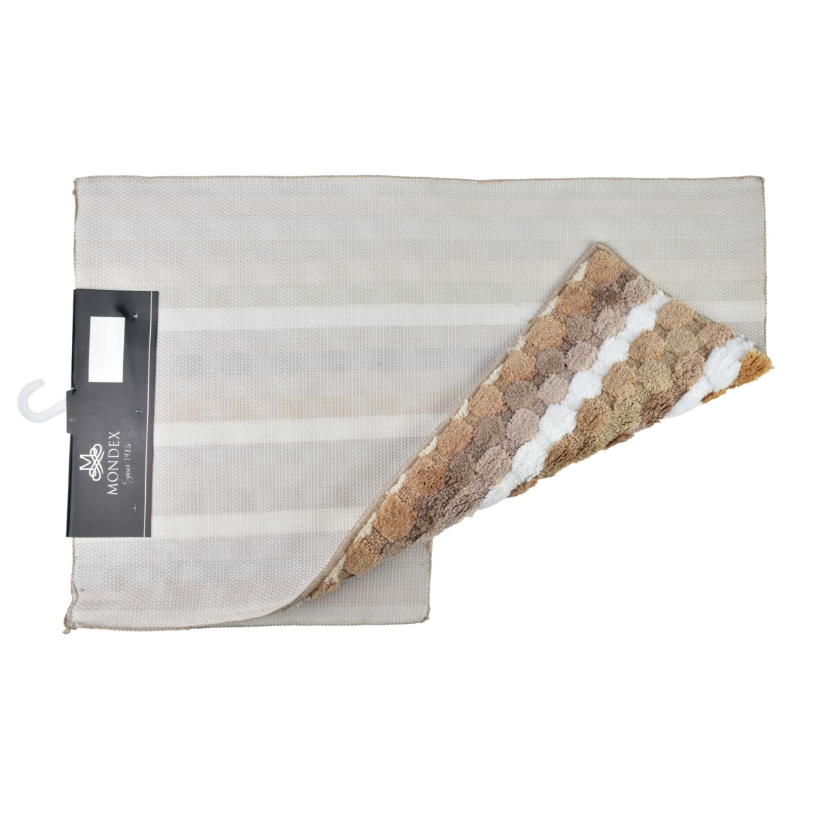 ZAC Komplet 2 dywaników 50x90cm/50x40cmpaski beż