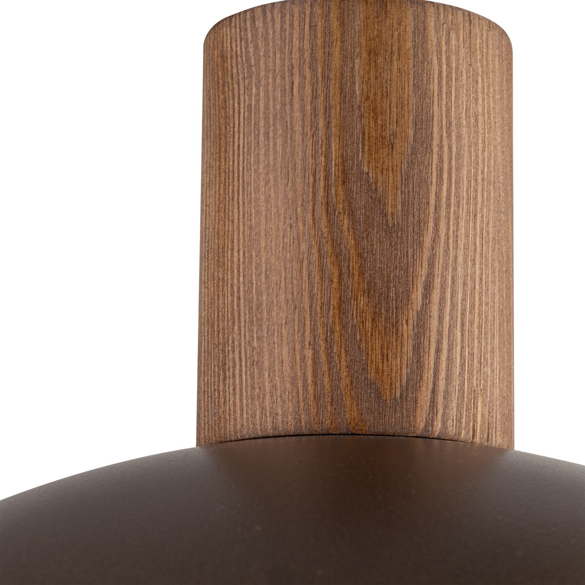 Lampa wisząca TK Lighting OSLO BROWN 4508 brązowa loft E27 metal drewno