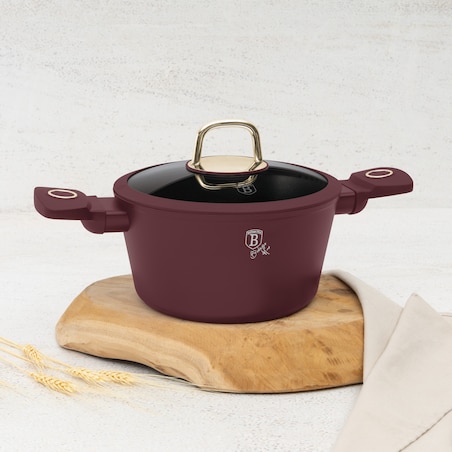 Garnek z pokrywką 20cm BerlingerHaus Leonardo BH-8040