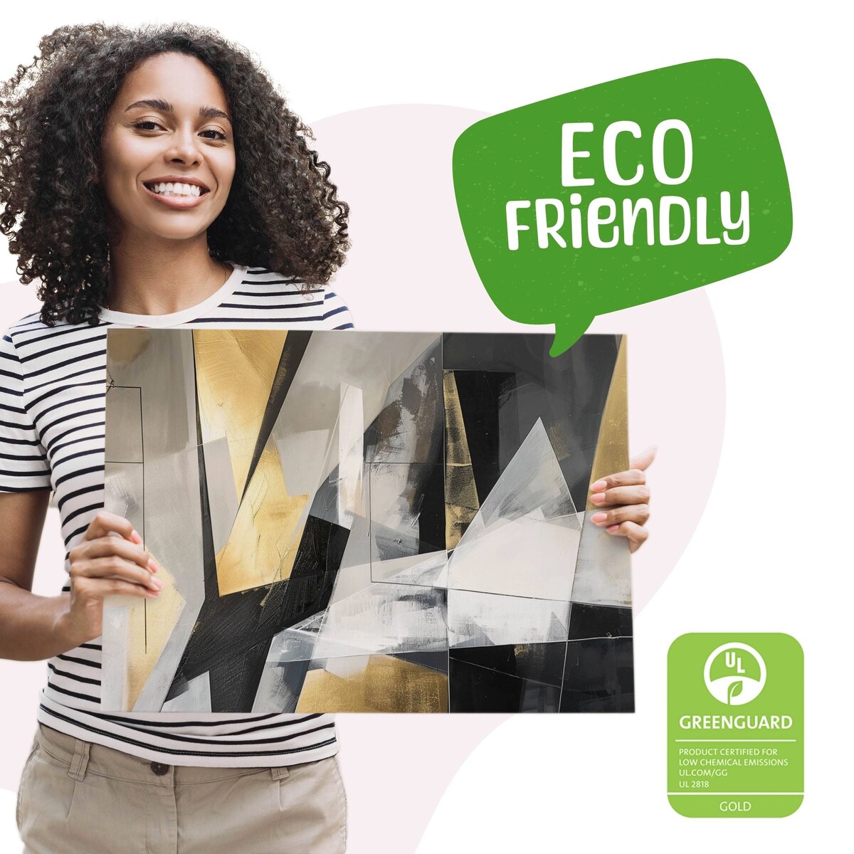 Obraz Canvas Do Salonu Abstrakcja Beton Wzory Geometryczne Glamour 120x80cm