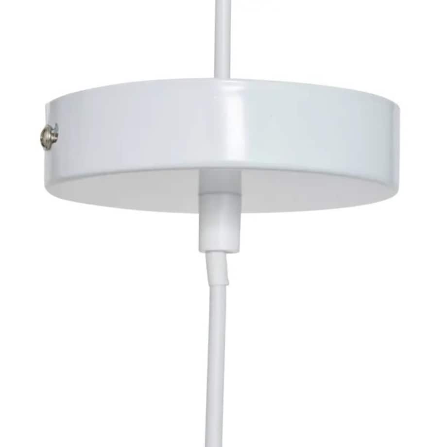 Lampa wisząca, ceramiczna, biała, Bruna, 23 cm