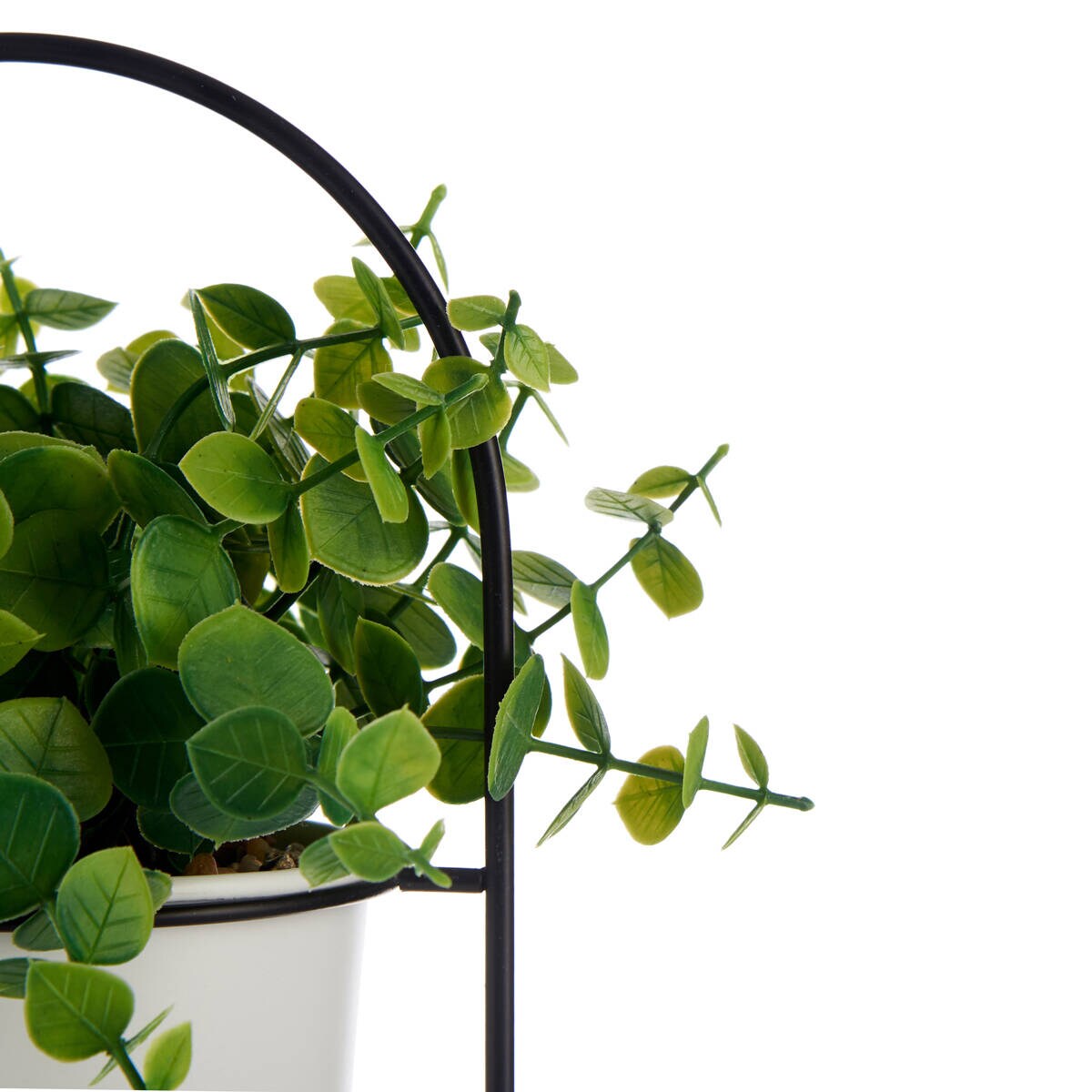 Sztuczny kwiat w doniczce i na metalowej podstawce, Ø 21 x 30 cm