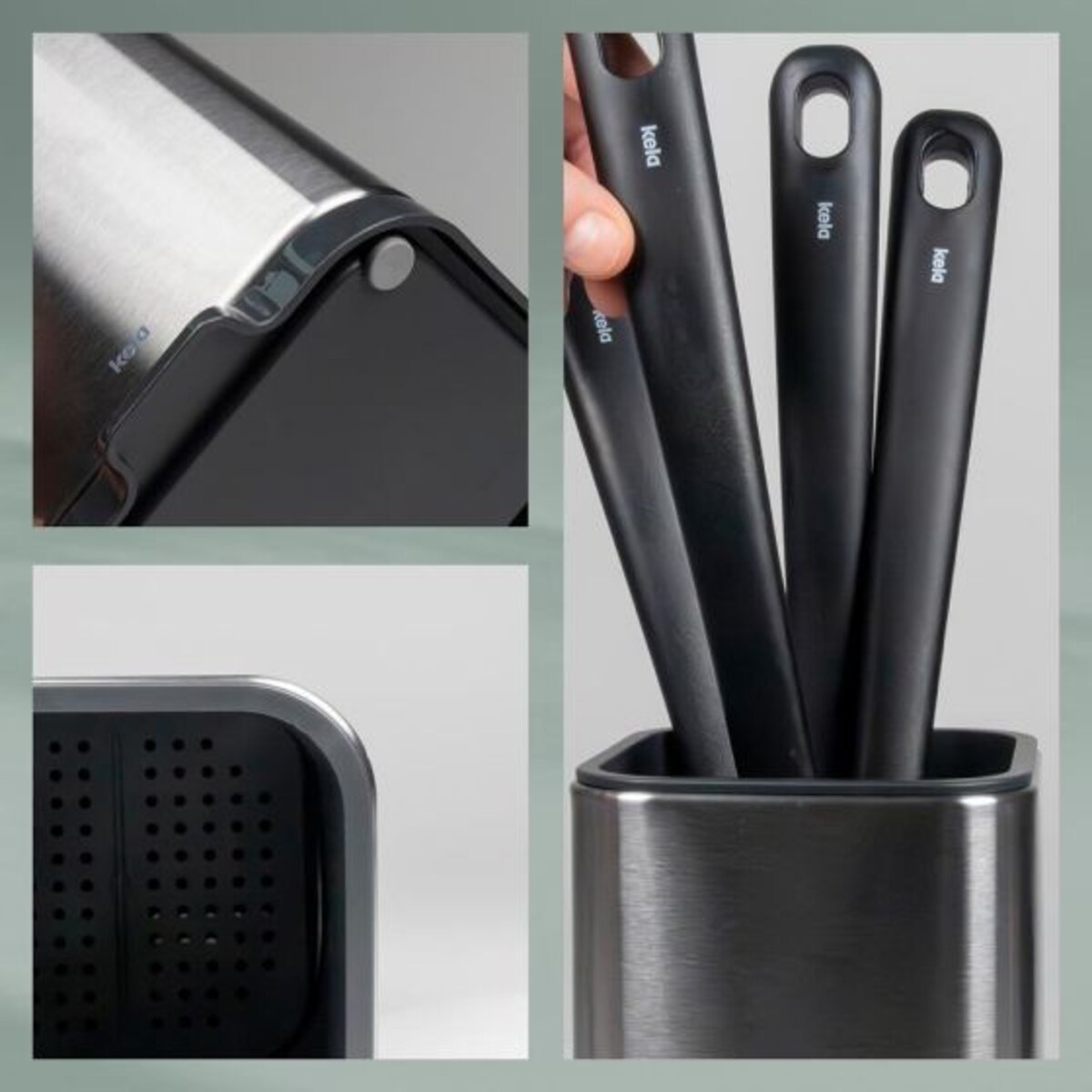 Pojemnik / ociekacz na sztućce kuchenne Plata Kela