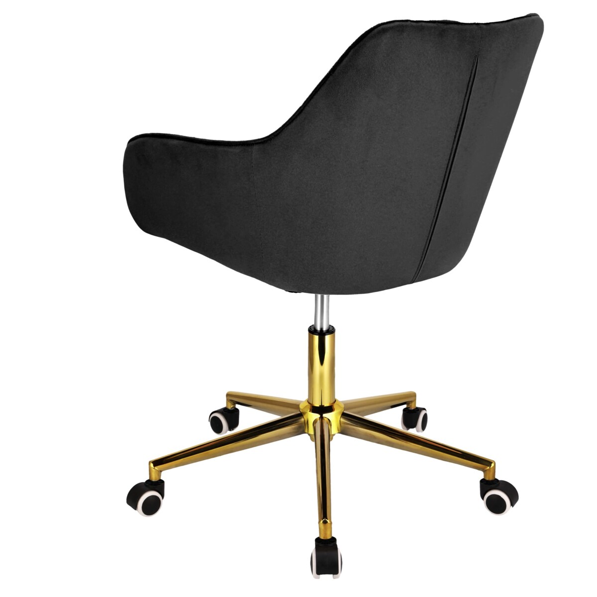 Eleganckie krzesło CORUM obrotowe biurowe do biura czarne