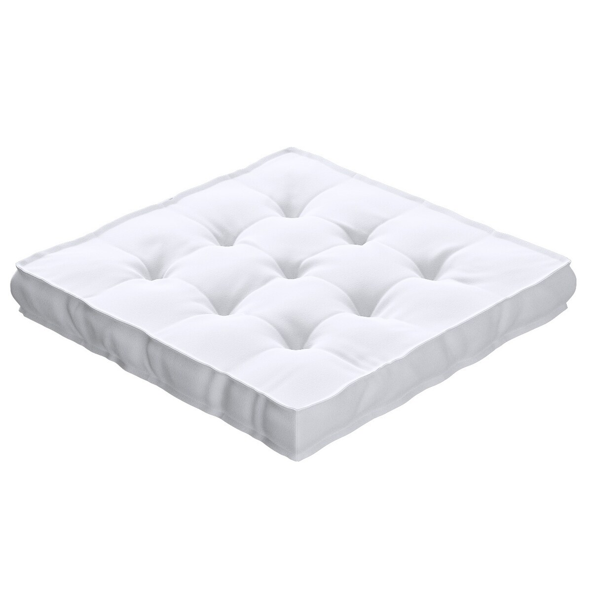 Poduszka na krzesło Kuba, śnieżnobiały, 40 x 40 x 6 cm, Crema