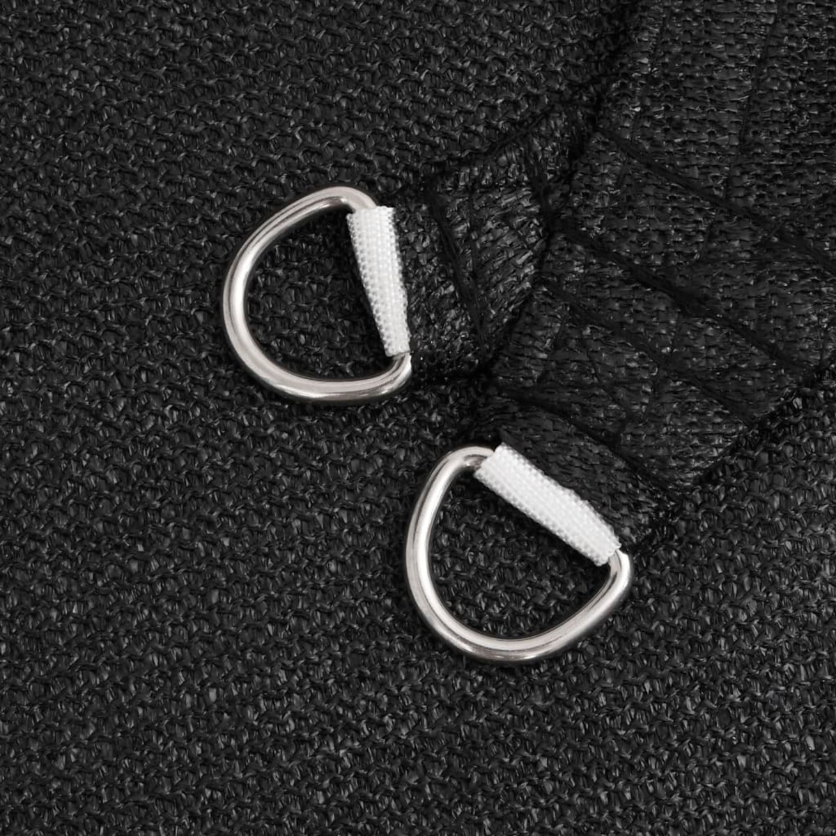 vidaXL Żagiel przeciwsłoneczny, 160 g/m², czarny, 3x4x5 m, HDPE