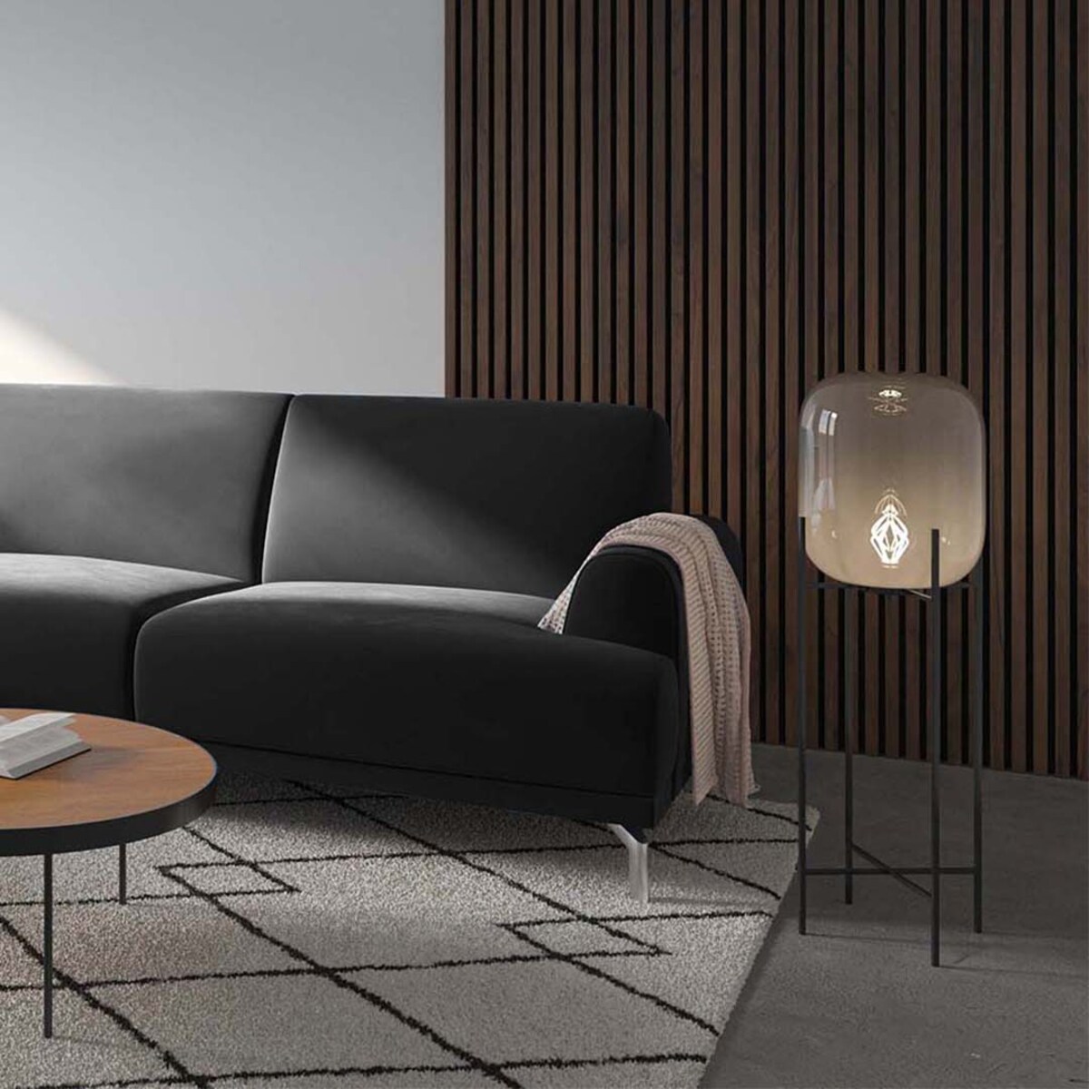 Sofa narożna Puzo - ciemnoszara