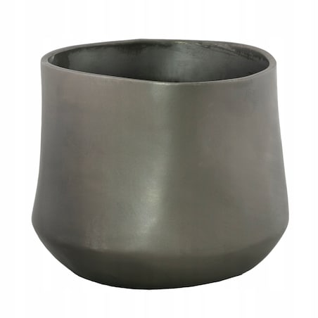 Srebrna osłonka na doniczkę CERAMICZNA śr. 13cm