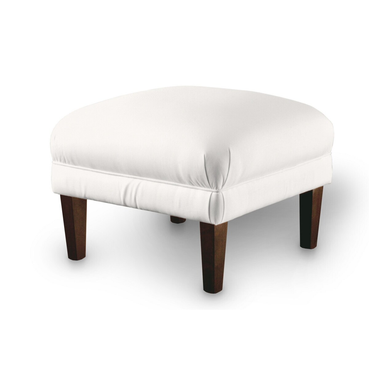 Podnóżek do fotela, biały, 56 x 56 x 40 cm, Cotton Panama