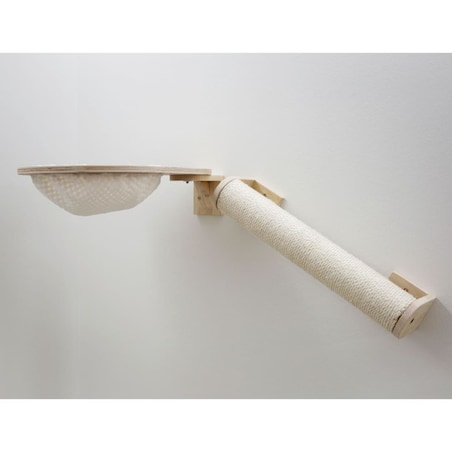 Kerbl Ścianka wspinaczkowa dla kota Andes, 52x40x32cm, naturalno-biała