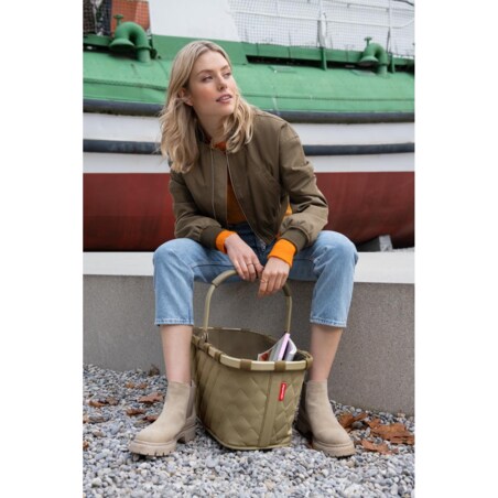 Koszyk CARRYBAG, rhombus olive