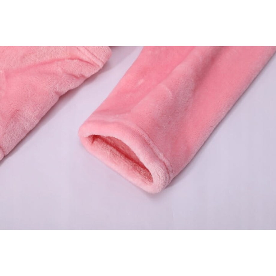 Duży Ciepły miękki Szlafrok Podomka L/XL Wiązany Kieszenie z Kapturem