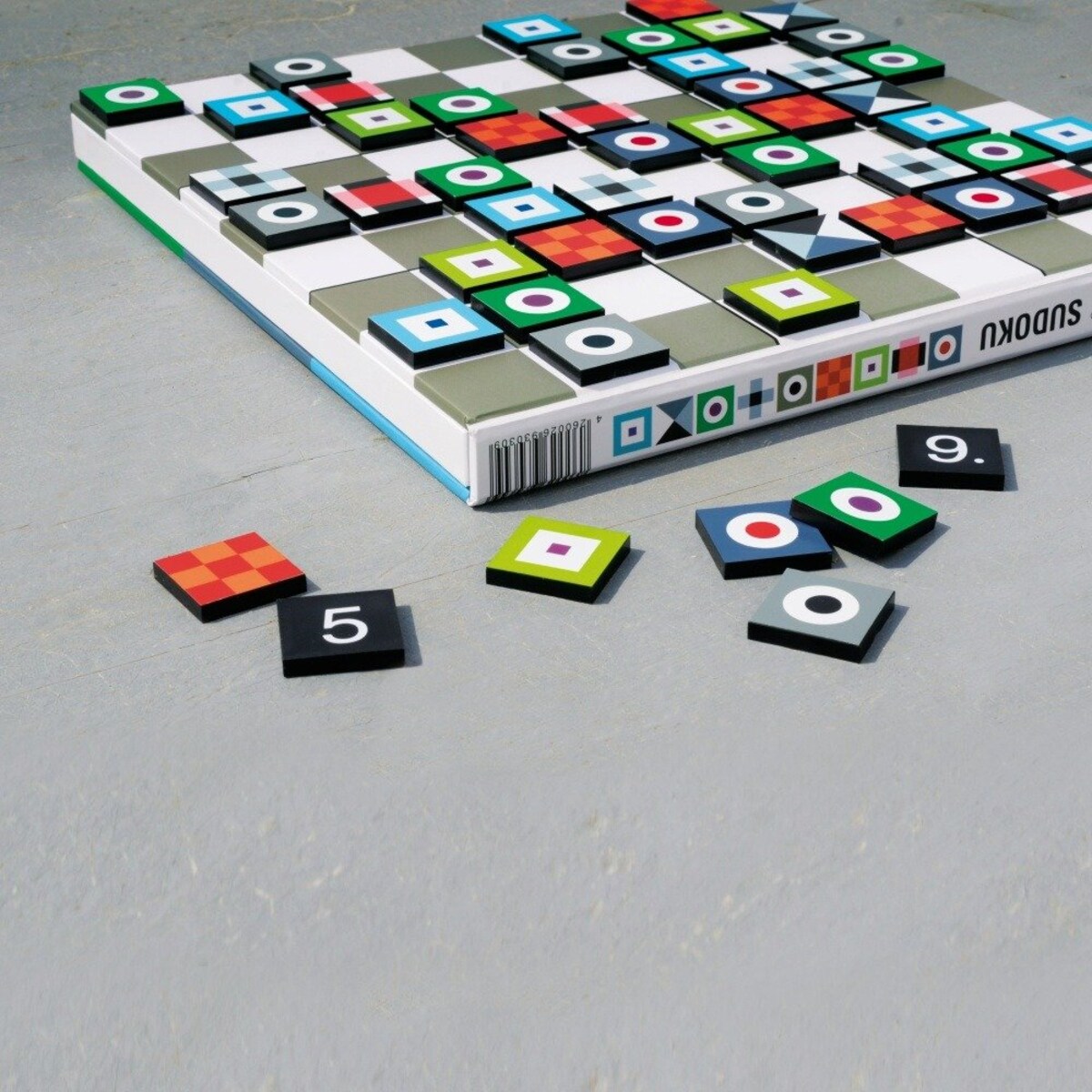 Łamigłówka japońska "Sudoku" dla dzieci, gra 2w1 klasyczna oraz obrazkowa układanka z drewna, REMEMBER