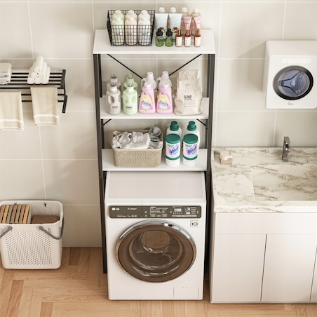 Regał szafka łazienkowa nad toaletę pralkę loft industrialny półki 160 cm