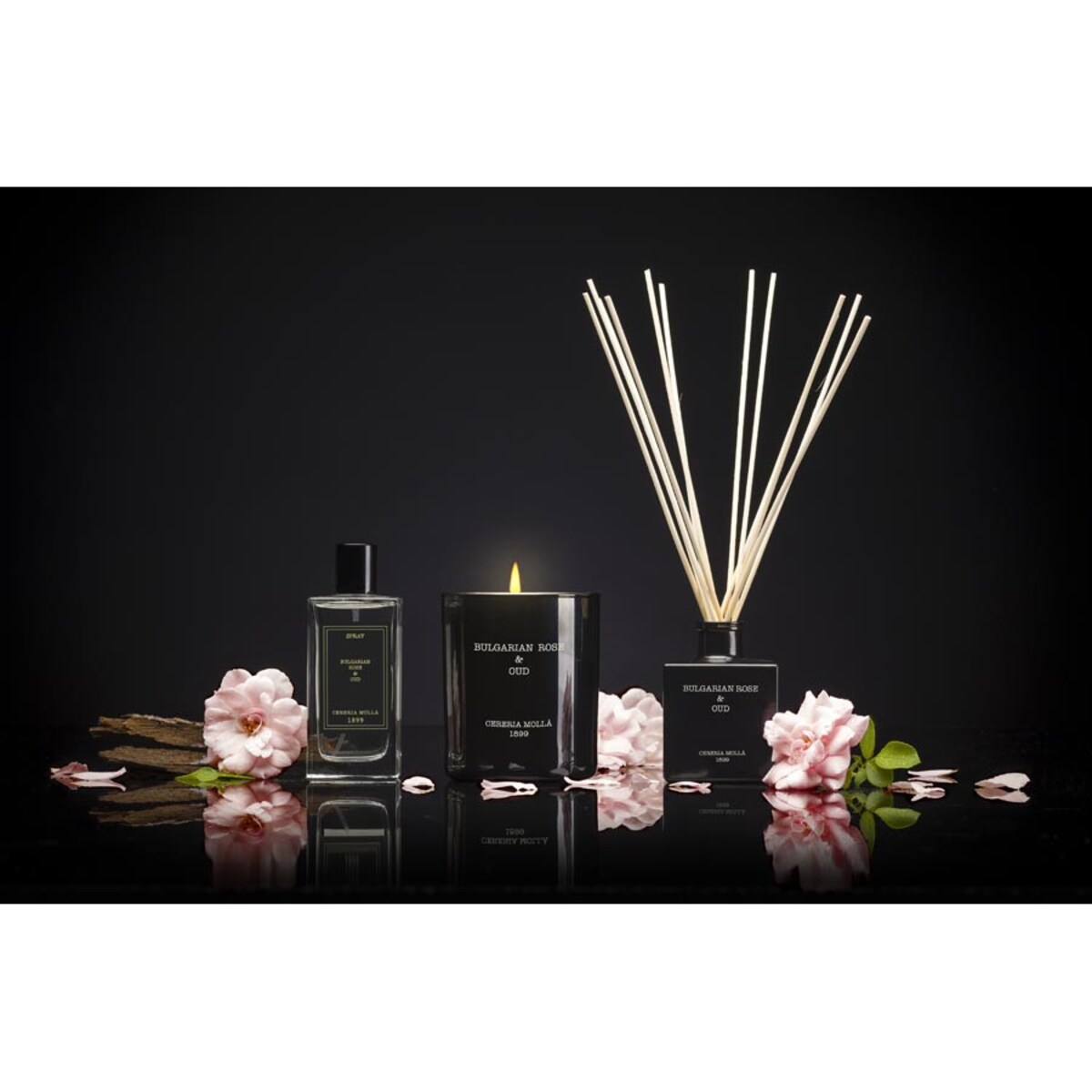 Dyfuzor zapachowy Bulgarian Rose & Oud, 100 ml, Cereria Molla