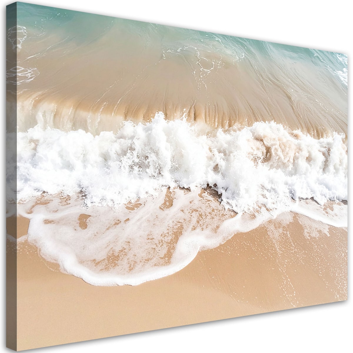 Obraz do salonu sypialni jadalni, Plaża morze fale natura beżowy 120x80