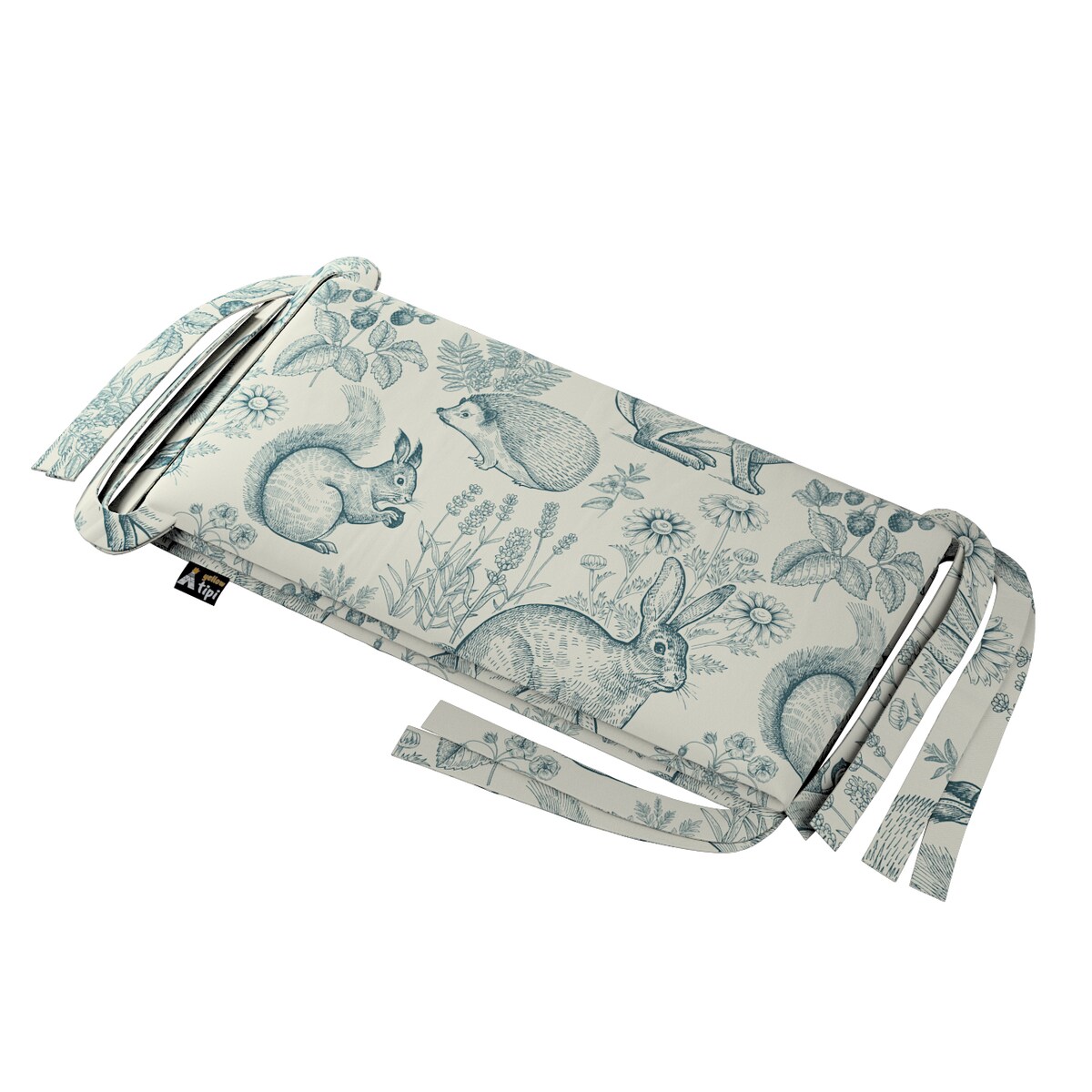 Ochraniacz do łóżeczka, ecru-niebieski, 180x30cm, Magic Collection