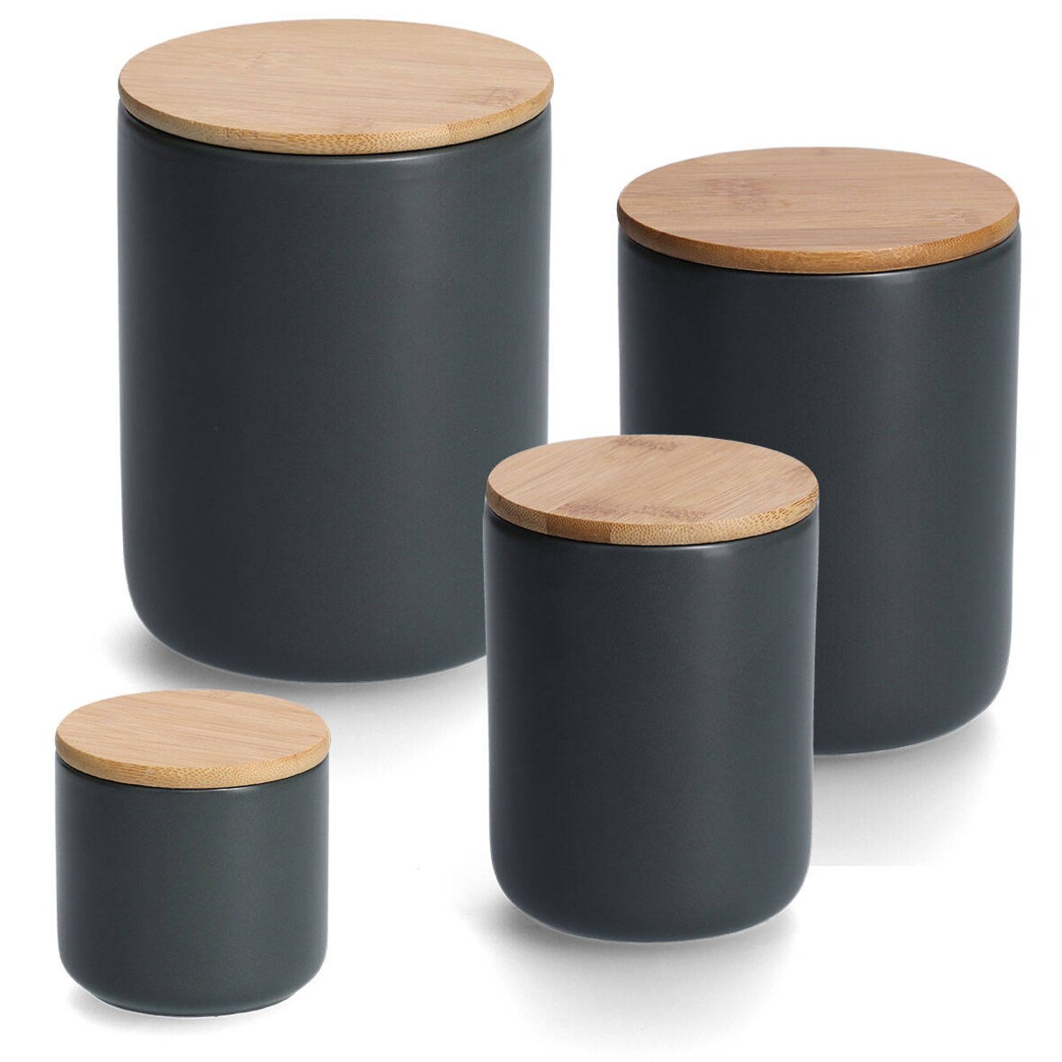 Ceramiczny słoik z wieczkiem, na produkty sypkie, 180 ml