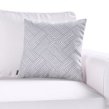 Poszewka Kinga na poduszkę 60x60 szare wzory geometryczne