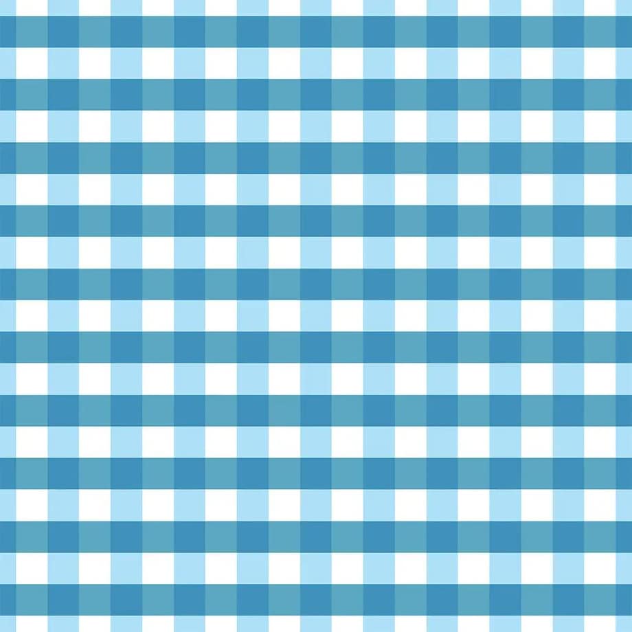 Poduszka świąteczna - błękitna kratka