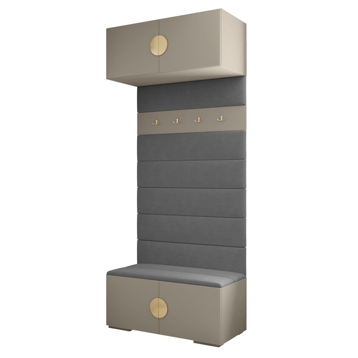 Garderoba do przedpokoju INOVA 4 kaszmir+złoty+manila16