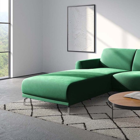 Sofa narożna Puzo - zielona