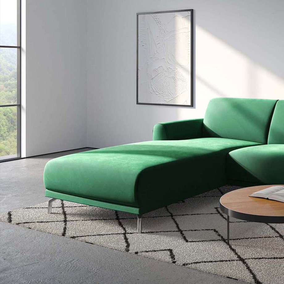 Sofa narożna Puzo - zielona