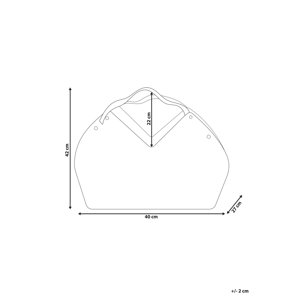 Kosz drewniany naturalny QARA