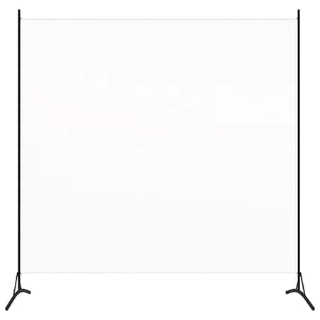 vidaXL Parawan pokojowy, biały, 175 x 180 cm, tkanina