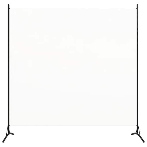 vidaXL Parawan pokojowy, biały, 175 x 180 cm, tkanina