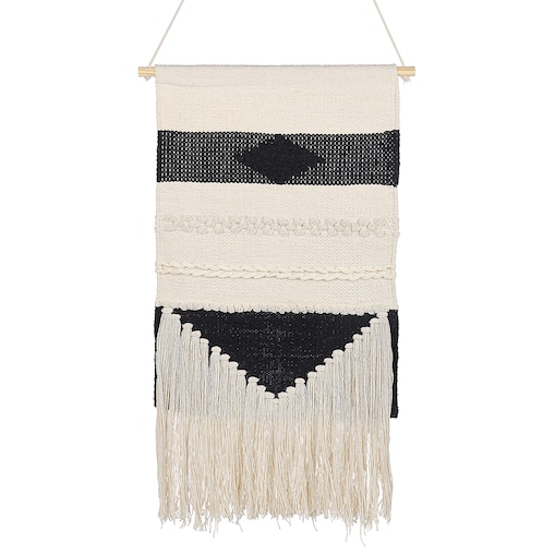 Makrama ścienna DASKA Bawełna 107 cm Beżowy