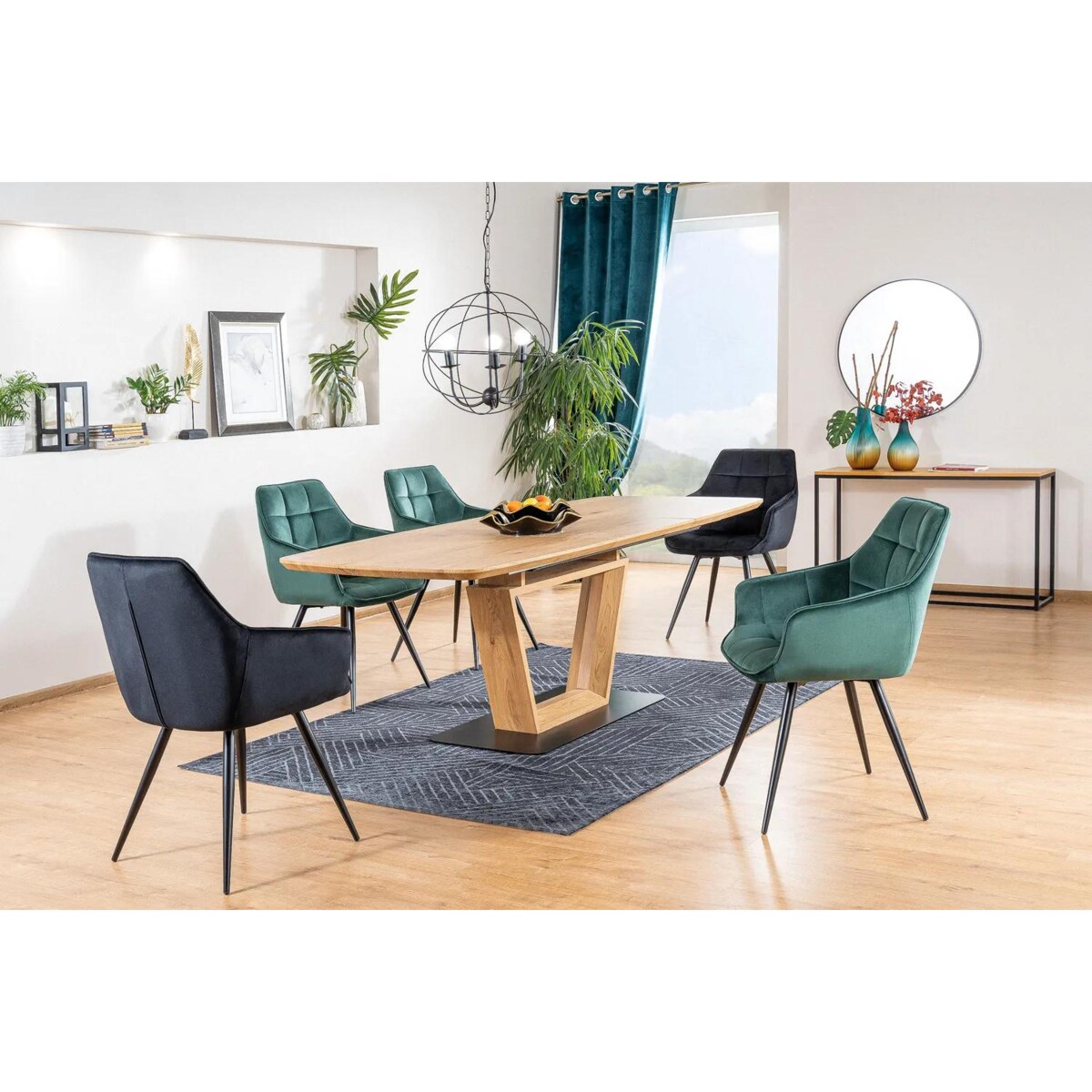 Krzesło LILIA VELVET czarne