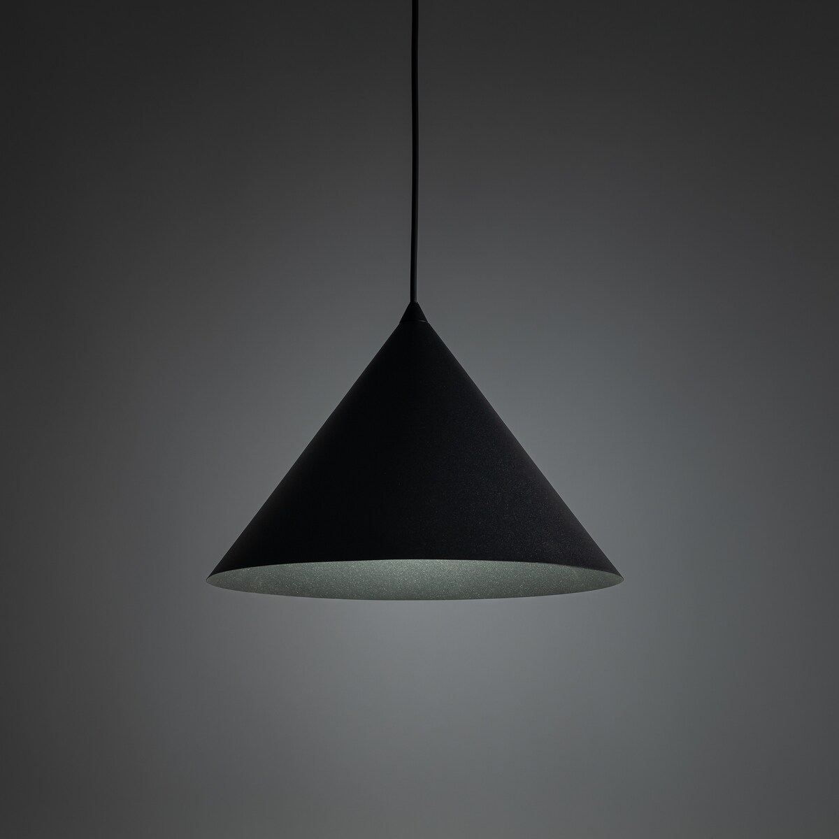 Lampa wisząca TK Lighting CONO BLACK 10057 czarna metalowa E27 32 cm regulowana do kuchni i jadalni