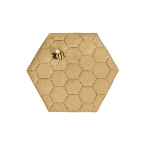 Mata do zabawy Honeycomb 100 x 100 cm, Planet Bee, Lorena Canals