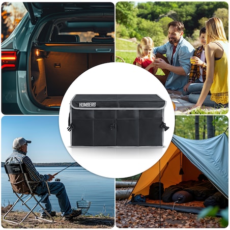 Organizer torba do bagażnika samochodu auta kufer skrzynia na rzepy Humberg